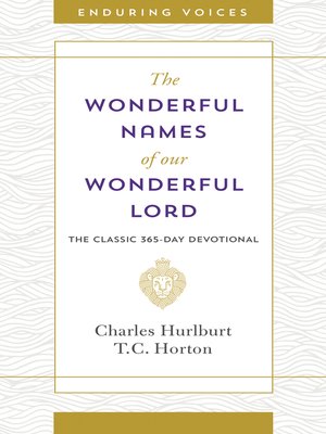 cover image of Wonderful Names of Our Wonderful Lord